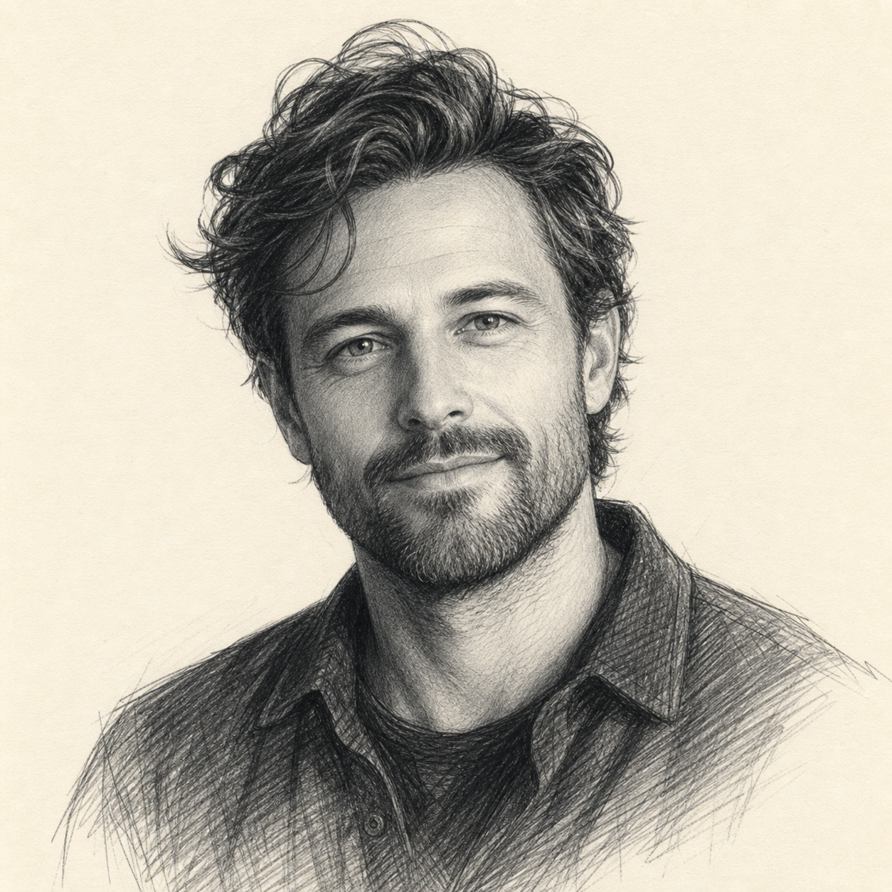 Leo Martin sketch portrait