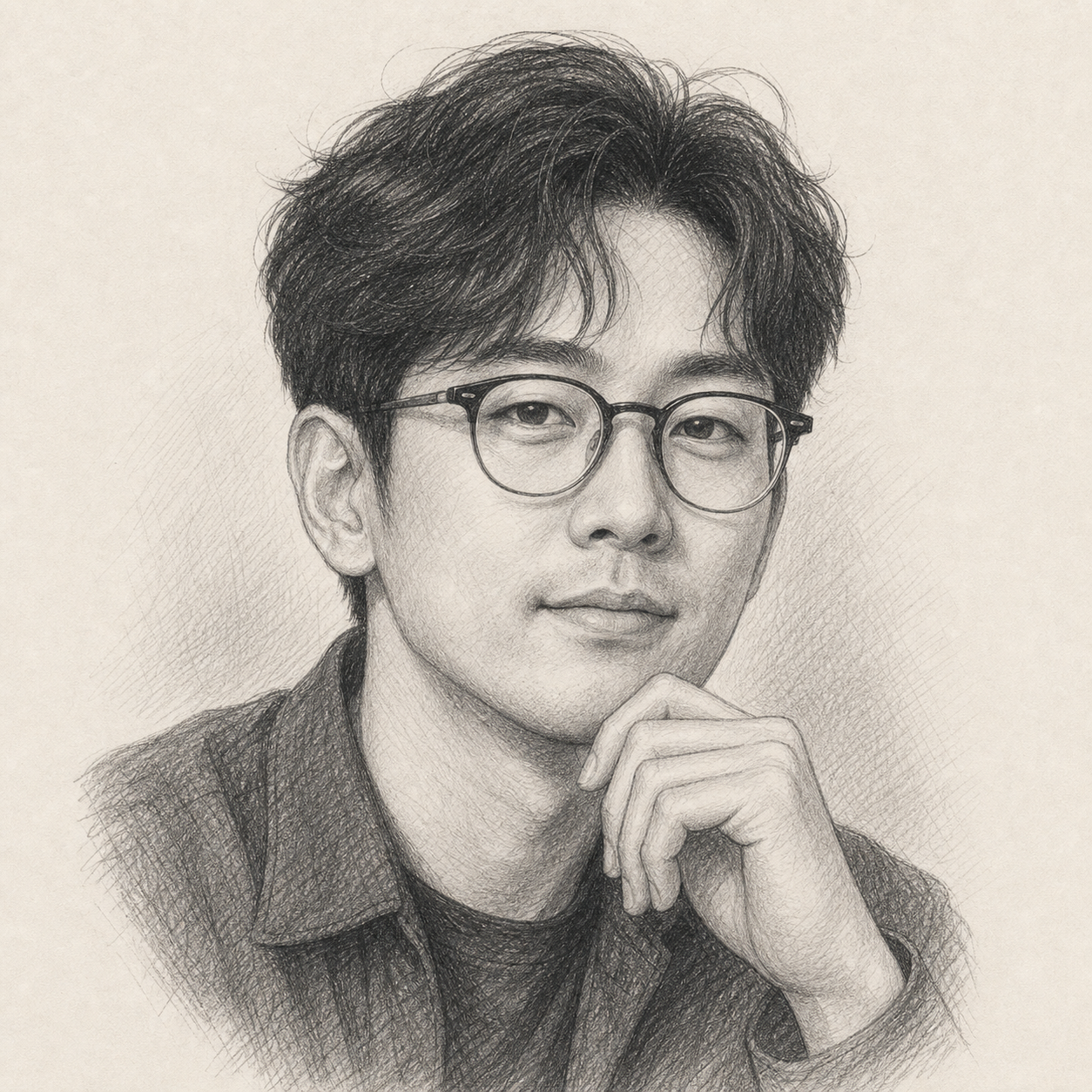 Noah Kim sketch portrait